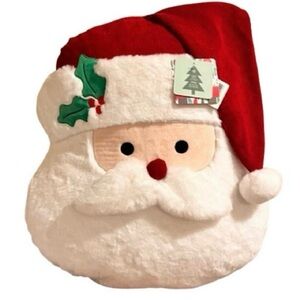 NWT - Novogratz Large Oversized Santa Plush Decorative Pillow